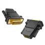 UGREEN 20124-20124 DVI (24+1) vyriškas į HDMI moterišką adapterį - juodos spalvos