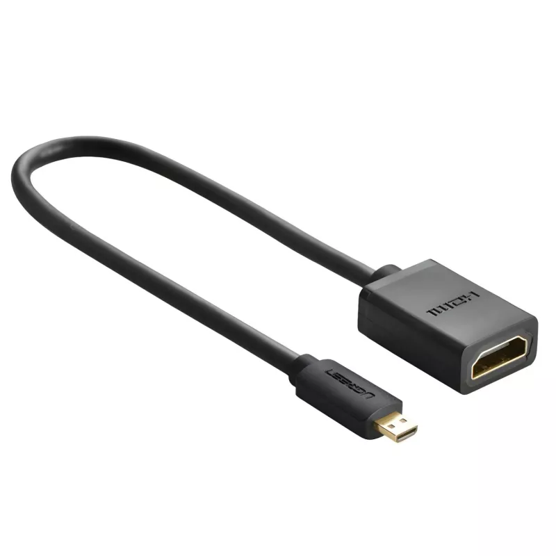 UGREEN 20134-20134 Micro HDMI vyriškas į HDMI moterišką adapterį - juodas