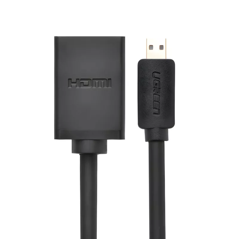 UGREEN 20134-20134 Micro HDMI vyriškas į HDMI moterišką adapterį - juodas