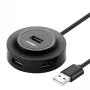 UGREEN 4-in-1 USB 2.0 Hub (20777) - juodas