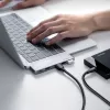 UGREEN 60559 5-in-2 USB-C šakotuvas, skirtas MacBook Pro/Air, USB-C PD 100W, HDMI 4K, 3x USB 3.0