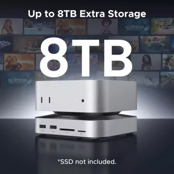 UGREEN 65487 USB-C 11-in-1 prijungimo stotelė, skirta Mac Mini M4/M4 Pro, su M.2 SSD korpusu, Space Grey