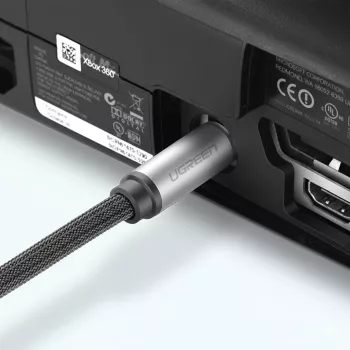 Ugreen AV108 10540 2 m skaitmeninis optinis garso kabelis Toslink/SPDIF, pilkas | Kur.lt