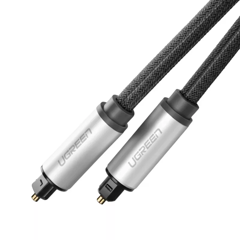 Ugreen AV108 10540 2 m skaitmeninis optinis garso kabelis Toslink/SPDIF, pilkas | Kur.lt