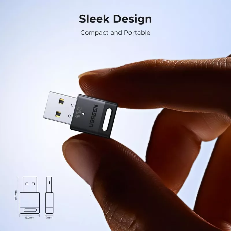 UGREEN Bluetooth 6.0 USB adapteris – juodas