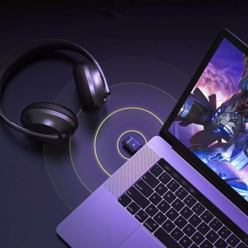UGREEN BT501 USB-C Bluetooth 5.3 garso adapteris su aptX siųstuvu – juodas
