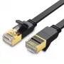 UGREEN Cat 7 STP Ethernet Patch Cable 10m Black Flat RJ45 LAN 10 Gbps