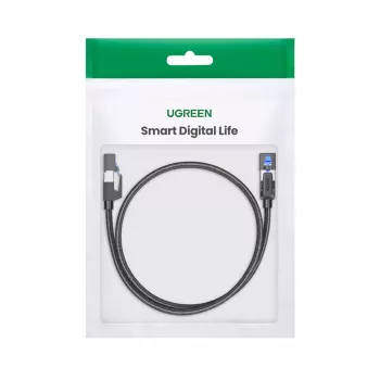 UGREEN Cat8 nailono pynės Ethernet kabelis - 40Gbps su moduliniais kištukais - 3m