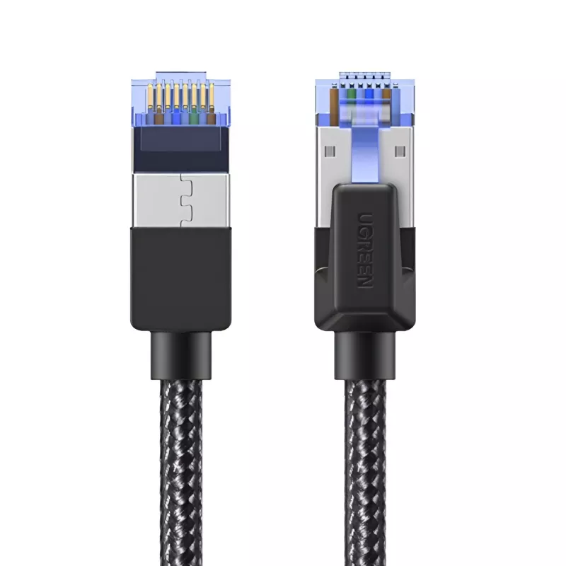 UGREEN Cat8 nailono pynės Ethernet kabelis - 40Gbps su moduliniais kištukais - 3m