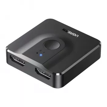 UGREEN CM217-50966 2-in-1 dvipusis 4K HDMI jungiklis - juodas