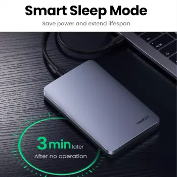 UGREEN CM300 2,5 colio USB Type-C kietojo disko dėklas - sidabrinis
