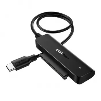 UGREEN CM321 USB-C į 2,5 colio SATA HDD/SSD keitiklio laidas 5Gbps juodas