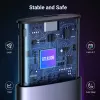 UGREEN CM400-90264 M.2 NVMe/SATA SSD korpusas 10Gbps USB-C 3.2 Gen 2, be įrankių, aliuminio, sidabrinis