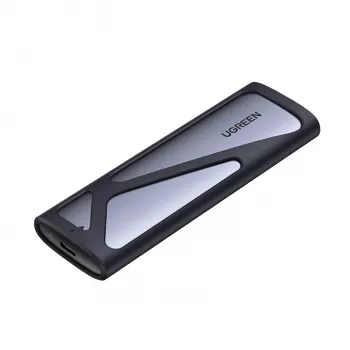 UGREEN CM400-90264 M.2 NVMe/SATA SSD korpusas 10Gbps USB-C 3.2 Gen 2, be įrankių, aliuminio, sidabrinis