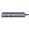 Ugreen CM639 USB-C 10-in-1 šakotuvas su 2x HDMI, 2x USB, RJ45, SD/TF, PD 100W