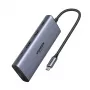 Ugreen CM639 USB-C 10-in-1 šakotuvas su 2x HDMI, 2x USB, RJ45, SD/TF, PD 100W