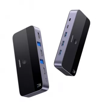 UGREEN CM664 KVM Switch HDMI 2x1 4K@60Hz, juodas