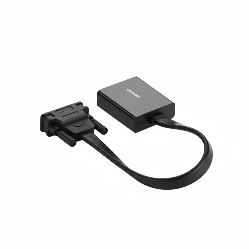 UGREEN DVI-D 24+1 į VGA aktyvus vaizdo adapteris (vyriškas į moterišką) – juodas