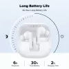 UGREEN EchoBuds Magic belaidės ausinės su aktyviu triukšmo slopinimu, Bluetooth 5.2, IPX5 atsparumu vandeniui – baltos