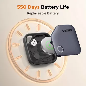 UGREEN FineTrack Bluetooth Tracker CM829, skirtas Samsung SmartThings, juodas