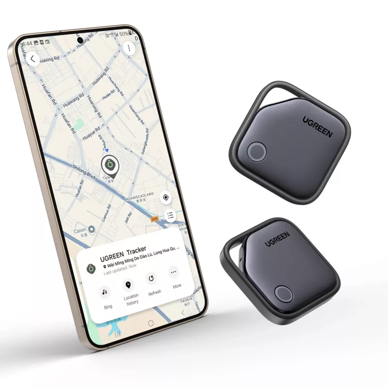 UGREEN FineTrack Bluetooth Tracker CM829, skirtas Samsung SmartThings, juodas