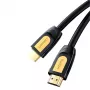 UGREEN HD101 HDMI 2.0 kabelis 4K 60Hz 2m juodai-geltonas