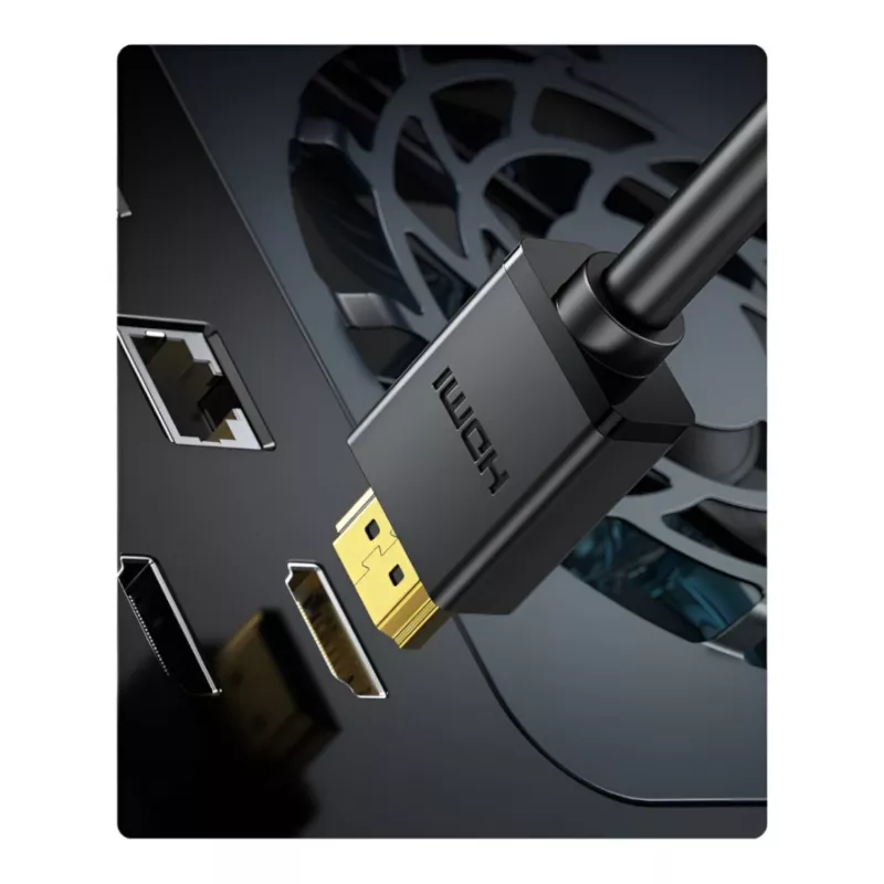 UGREEN HD106 HDMI–DVI laidas, 2 m, juodas, 1080p, auksu padengti lizdai, triguba ekranuotė