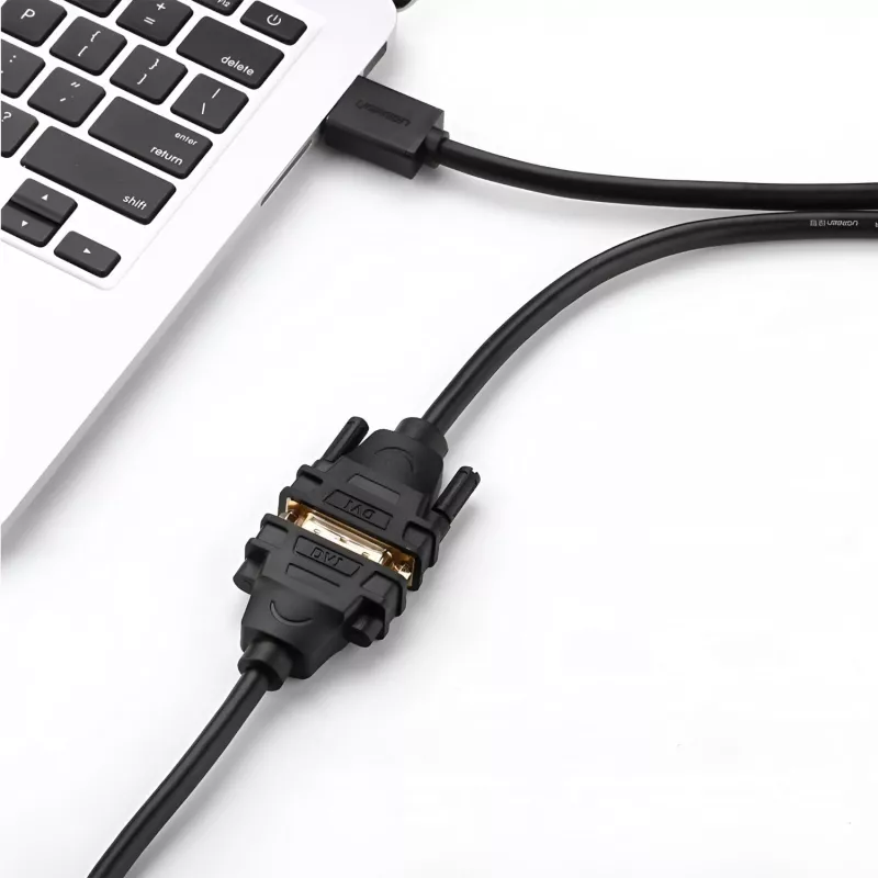 UGREEN HD106 HDMI–DVI laidas, 2 m, juodas, 1080p, auksu padengti lizdai, triguba ekranuotė
