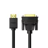 UGREEN HD106 HDMI–DVI laidas, 2 m, juodas, 1080p, auksu padengti lizdai, triguba ekranuotė