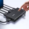 UGREEN HDMI 2.0 KVM Switch 2-In-1 Out, 2 kompiuteriai 1 monitorius, 4K@60Hz, 3 prievadų USB 2.0 Hub, mygtukas ir karštieji klavišai, aliuminio lydinys, HDCP 2.2, HDR10