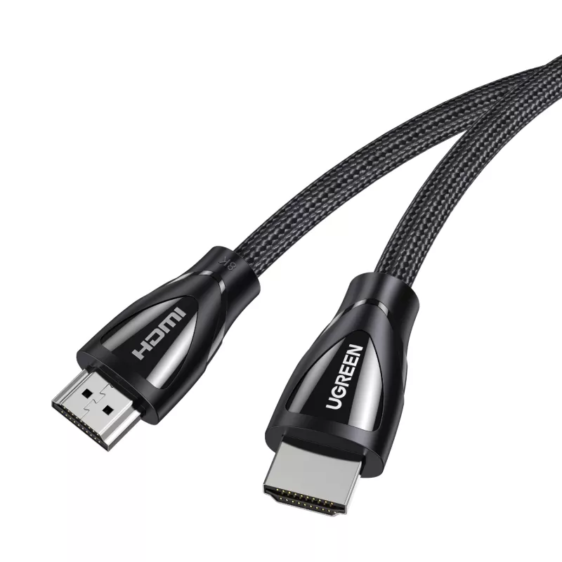 UGREEN HDMI 2.1 laidas, vyras į vyrą, 1 m (8K@60Hz | 4K@120Hz) - juodas