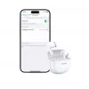 UGREEN HiTune P3 belaidės ausinės su hibridiniu triukšmo slopinimu, 35dB, 4-mic ENC, 30H baterija, IPX5, Bluetooth 5.2, mažas vėlavimas, balta