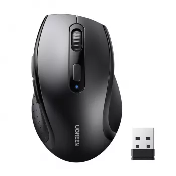 UGREEN M511 ergonominė 2,4 GHz belaidė pelė - juoda