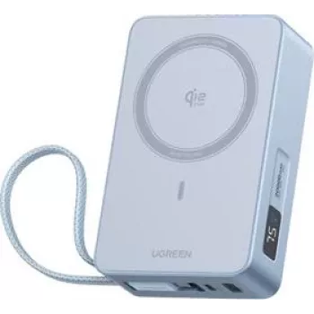 UGREEN Magnetic Power Bank 45W 10000mAh Qi2 MagSafe suderinamas USB-C PD juodas 65959
