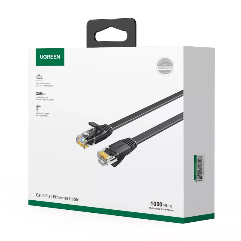 UGREEN NW102 Cat.6 UTP Ethernet Patch Cable RJ45 - 10 m juodas