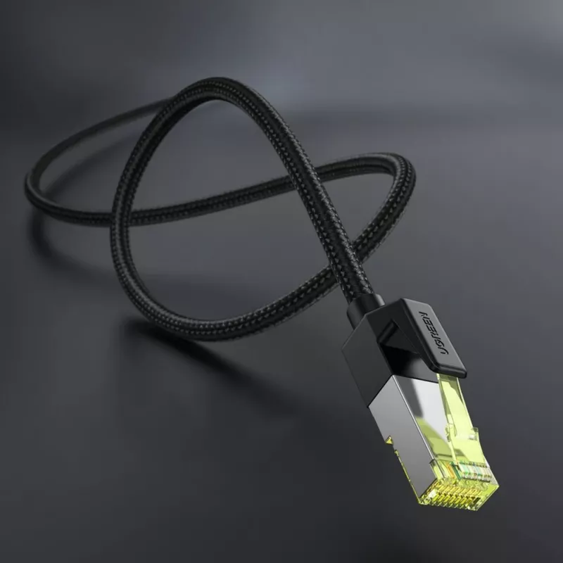 UGREEN NW150 Cat 7 Ethernet kabelis 1 m - juodas