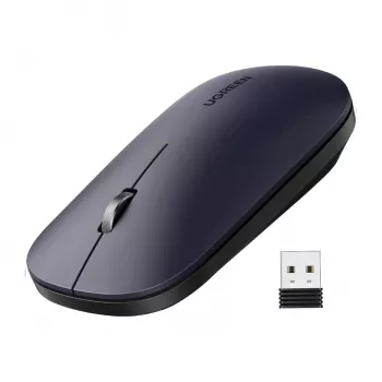 UGREEN Portable 2.4GHz belaidė pelė - juoda