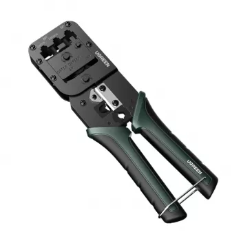 UGREEN RJ45 tinklo presavimo įrankis su prakišamais kontaktais, pjaustytuvas ir nuėmiklis RJ45, RJ12, RJ11, Cat5, Cat5e, Cat6, Cat6a, Cat7, Cat8