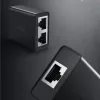 UGREEN RJ45 Splitter Adapter 2 vnt. (juoda) - Ethernet tinklo skirstytuvas, 1x RJ45 kištukas į 2x RJ45 lizdus, 100Mbps, Cat5/Cat5e/Cat6 suderinamas, pasyvus, Plug & Play