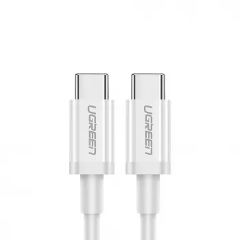 UGREEN US264 USB-C į USB-C laidas 1m Baltas 100W PD QC AFC