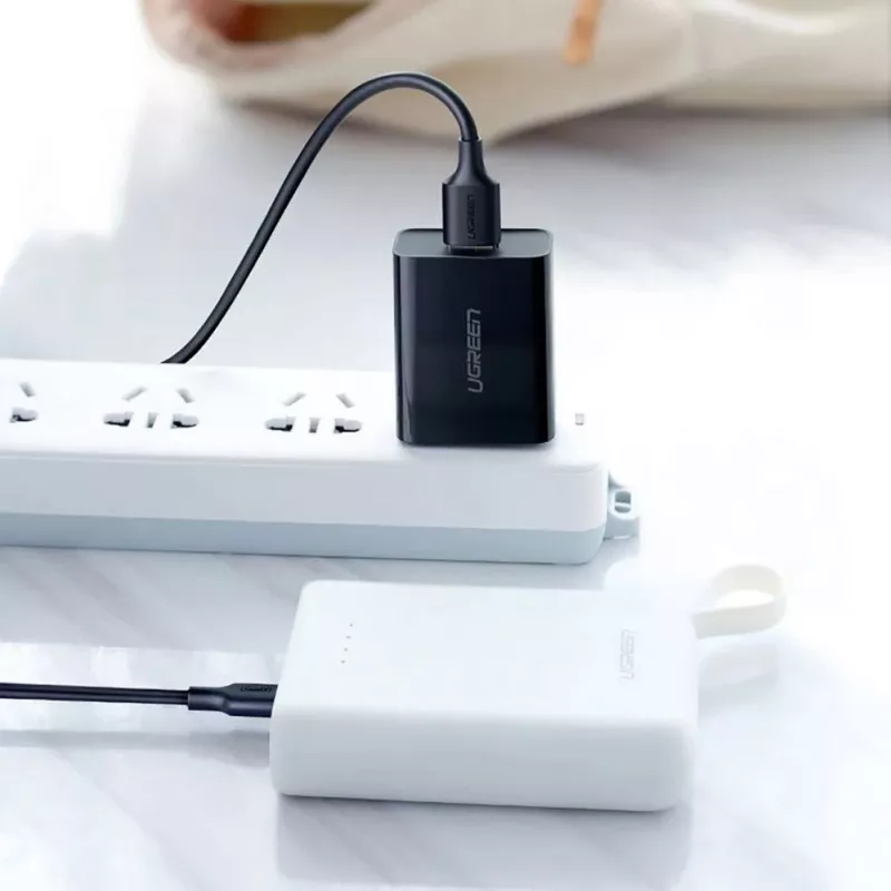 UGREEN US289 Micro USB / USB-A laidas 0,25 m – juodas