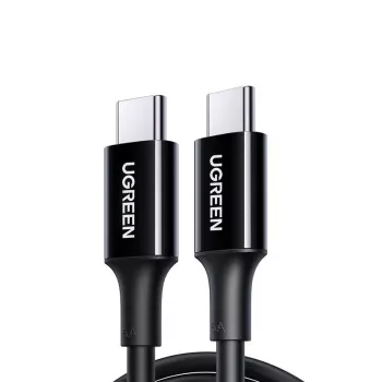 UGREEN US300 USB-C į USB-C laidas 480Mbps 5A 1m Juodas