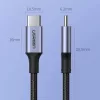 UGREEN US316 USB-C į USB-C laidas 100W 5A 480Mbps 1,5m pilkas