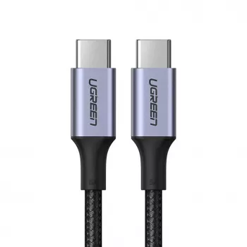 UGREEN US316 USB-C į USB-C laidas 100W 5A 480Mbps 1,5m pilkas