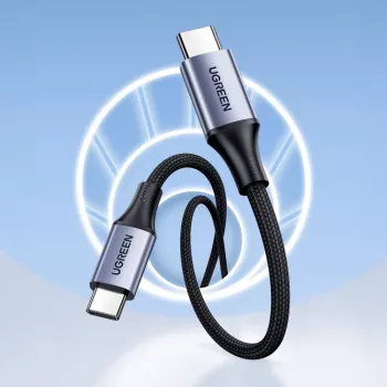 UGREEN US535 USB-C į USB-C PD laidas 240W 5A 1m - Pilka