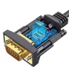 UGREEN USB 2.0 į RS-232 serijinį adapterio kabelį (USB-A vyriškas į DB9 vyrišką) - juodas, 1,5 m