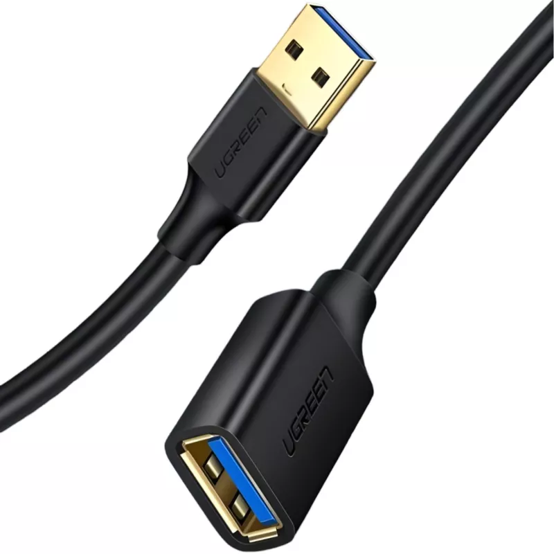 UGREEN USB 3.0 ilginimo laidas 3 m juodas, „vyras–moteris“, SuperSpeed 5Gbps