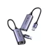 UGREEN USB-A 3.2 Gen 1 į 2.5G Ethernet adapteris, 2,5 Gbps RJ45 LAN, aliuminio, Space Gray, Plug & Play, Realtek RTL8156B, 10 cm kabelis