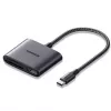 UGREEN USB-C kortelių skaitytuvas – Space Gray, SD ir Micro SD, 5 Gbps