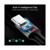 UGREEN USB-C į USB-C 100W pintas nailono įkrovimo laidas 2m juodos spalvos